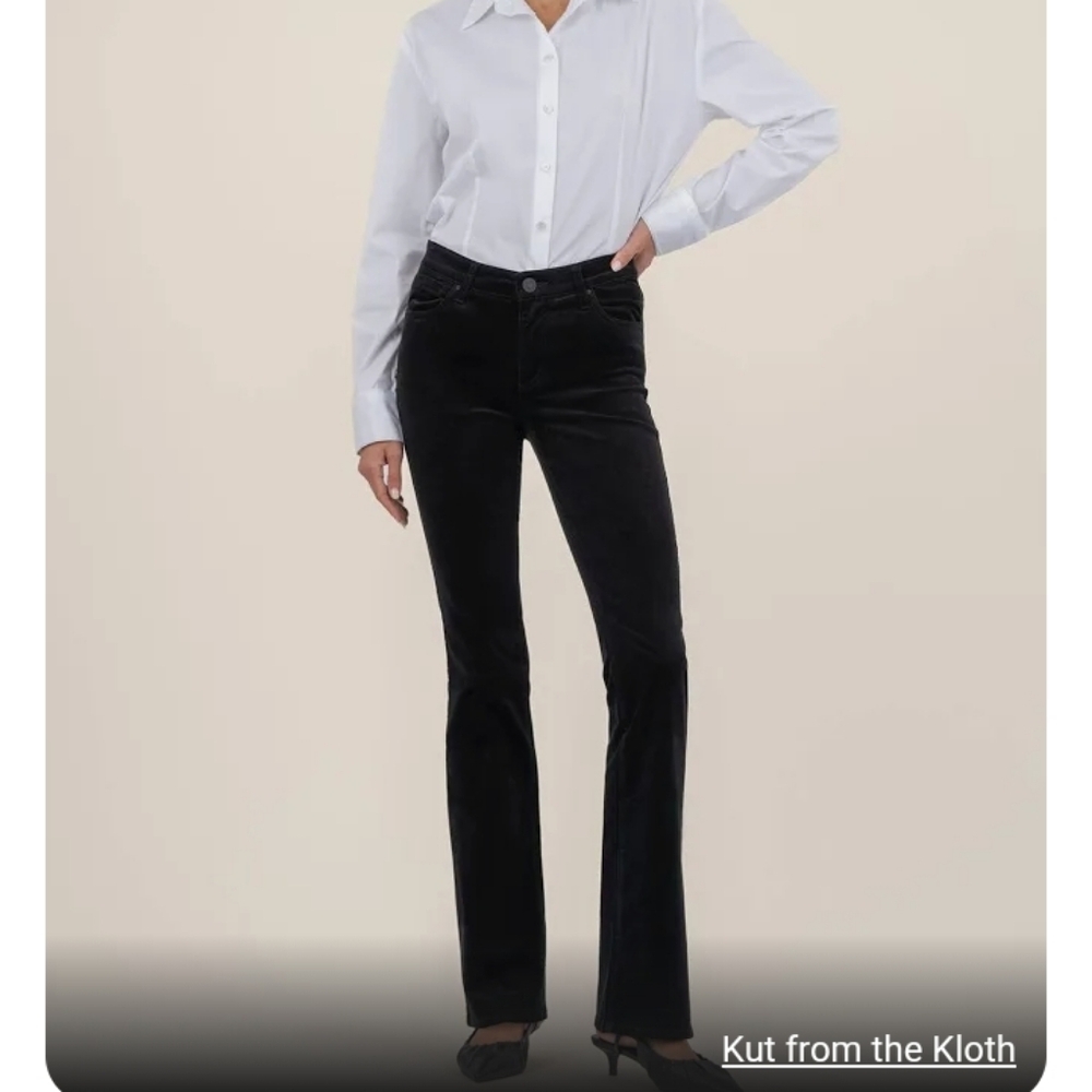 Midnight Blue Kut from the Kloth boot cut baby corduroys . Size 16